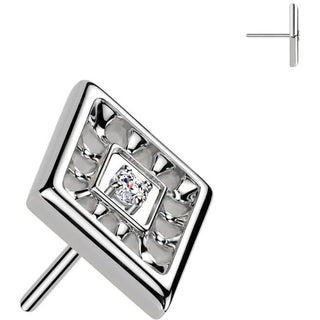 Titan Top Dimantenschnitt Zirkonia Push-In