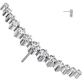 Titan Kurve Zirkonia Push-In