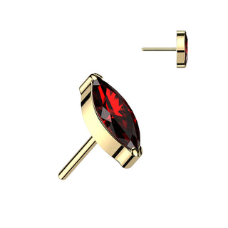 Titan Top Marquise Schliff Zirkonia Push-In