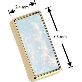 Titan Rechteck Zargenfassung Opal Push-In