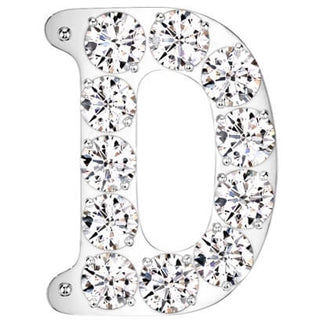 Titan Alphabet Buchstabe Zirkonia Initialie Push-In