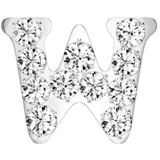 Titan Alphabet Buchstabe Zirkonia Initialie Push-In