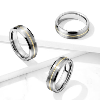 Linie Gold Silber Gebürstet