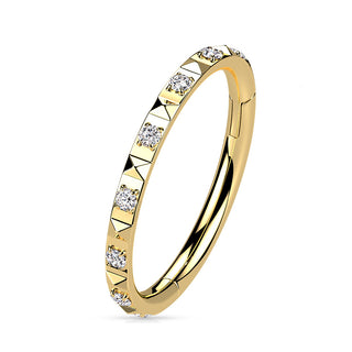 Ring Pyramiden Schliff Zirkonia Clicker