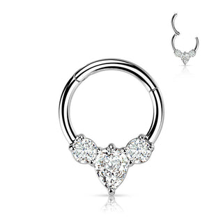 Ring Birne Zirkonia Clicker