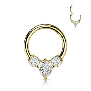 Ring Birne Zirkonia Clicker