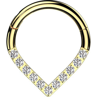 Ring Chevron Zirkonia Segment