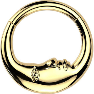 Ring Doppeltseite Mondgesicht Segment