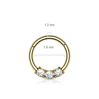 Ring 3 Zirkonia Clicker