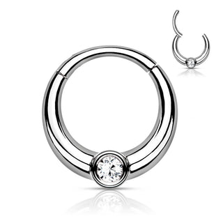 Ring Zirkonia Rund Clicker