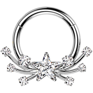 Titan Ring Stern Zirkonia Segment