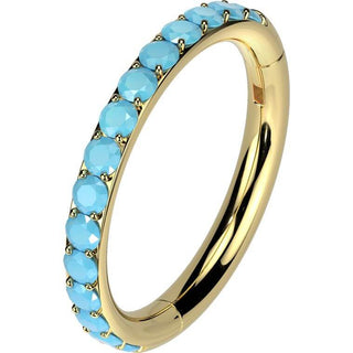 Titan Ring Türkis Segment