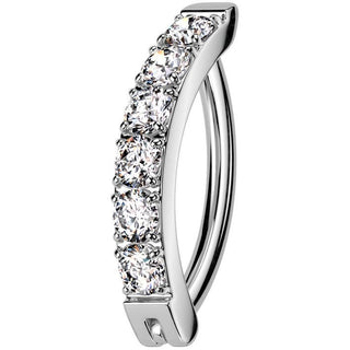 Titan Bauchnabelpiercing Zirkonias