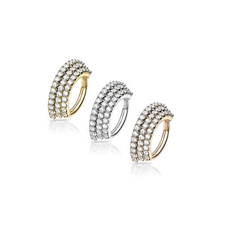 Ring Dreireiher Zirkonia Biegbar