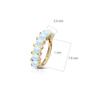 Ring 7 Opal Biegbar