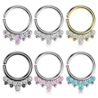Ring 7 Zirkonia Flach Biegbar