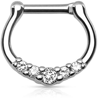 Septum Piercing Clicker Zirkonia Clicker