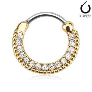 Septum Piercing Clicker Zirkonia Clicker