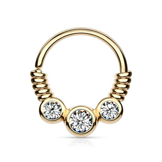 Ring 3 Zirkonia Biegbar