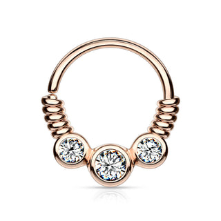 Ring 3 Zirkonia Biegbar