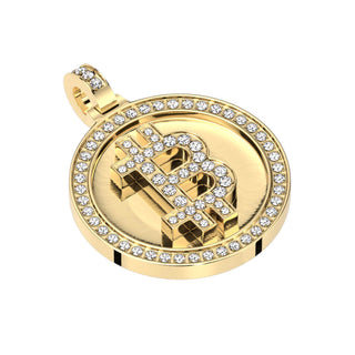 Bitcoin Zirkonia Gold