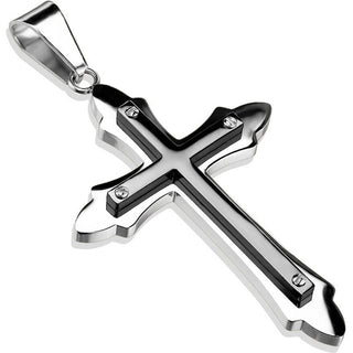 Kreuz Schwarz Silber