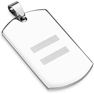 Hundemarke Gleichheit Silber
