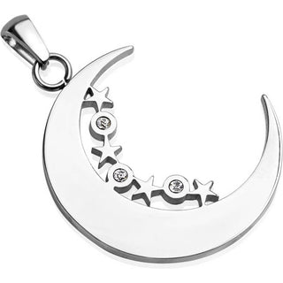 Mond Sterne Zirkonia Silber