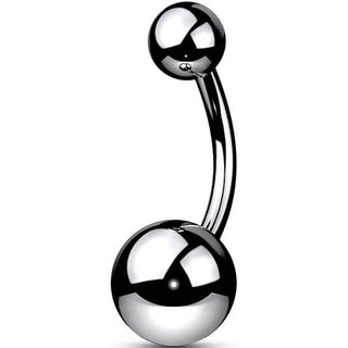 Titan Bauchnabelpiercing Kugel Silber