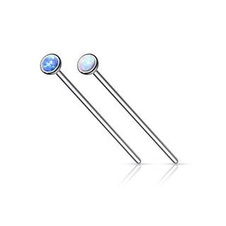 Titan Fishtail Opal Rund Silber