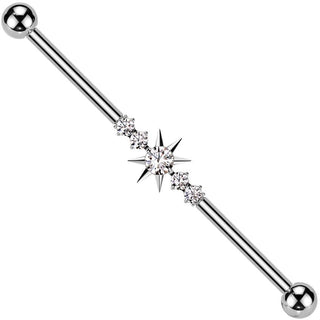 Titan Industrial Barbell Spikes Zirkonia Innengewinde