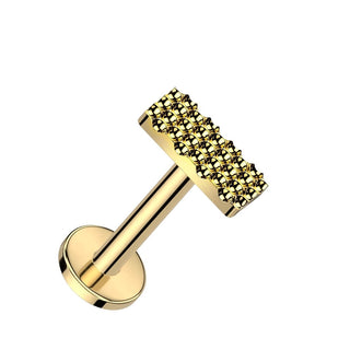 Titan Labret Rechteck Innengewinde