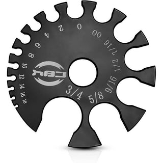 Akryl Messrad aus schwarzem Acryl