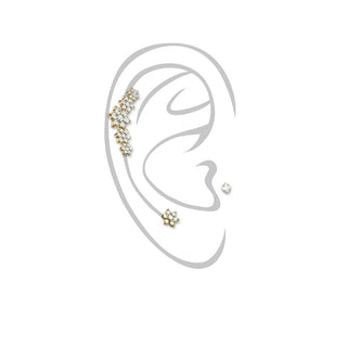 Labret Set Zirkonia, 3 Stück