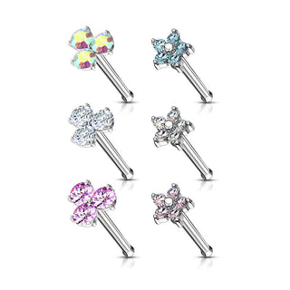 Nasenstecker Set Zirkonia, 6 Stück