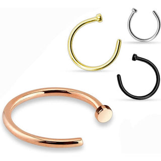 Nasenstecker Hoop Half Hoop Ring, 4 Stück