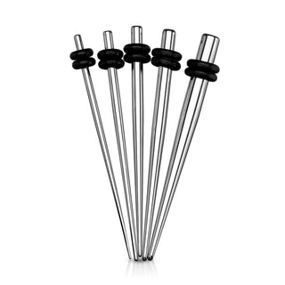 Silber O-Ringe Silikon, 5 Stück