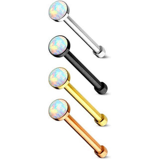 Nasenstecker Opal PVD, 4 Stück