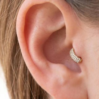Tragus Piercing Ring – selection on linen