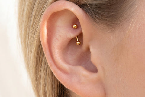 Rook Piercing Gold