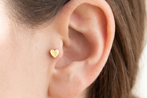 Tragus Piercing Herz