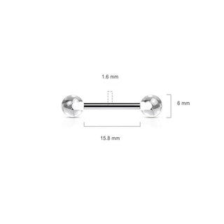 Barbell Acryl Kugel