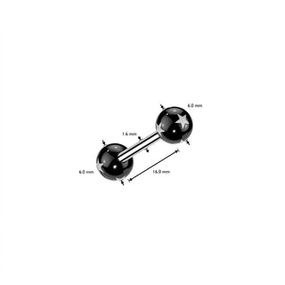 Barbell Acrylic Star Ball