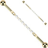 Industrial Barbell centered 6 pearl connector chain
