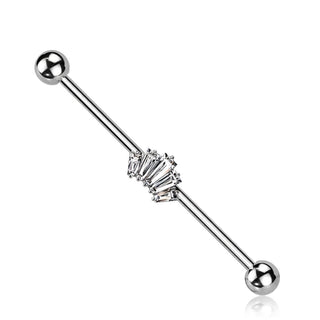 Industrial Barbell Crown Zirconia