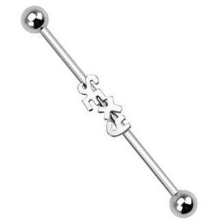 Industrial Barbell Kugel Silber Sexy
