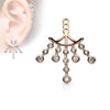 Attachment Cubic Zirconia Chandelier Earring Jacket Cartilage Stud Add on