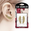 Ear Crawler Blätter Silber Zirkonia