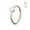 14 Karat Gold Ring Opal Gelbgold Weißgold Biegbar