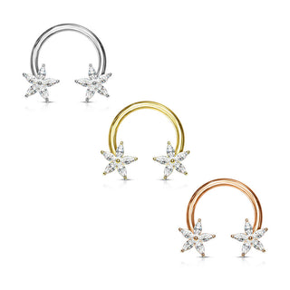 Horseshoe Flower Zirconia